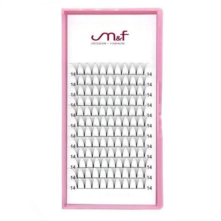 Короткие веерные ресницы