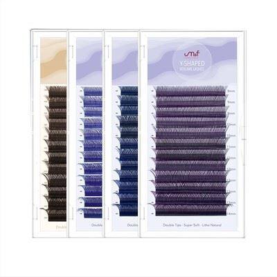 Lituð YY Volume augnhár