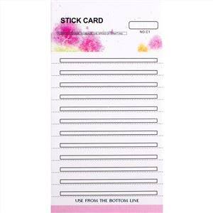 Cartões de extensão de cílios