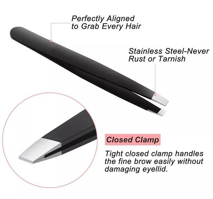 black eyebrow tweezer