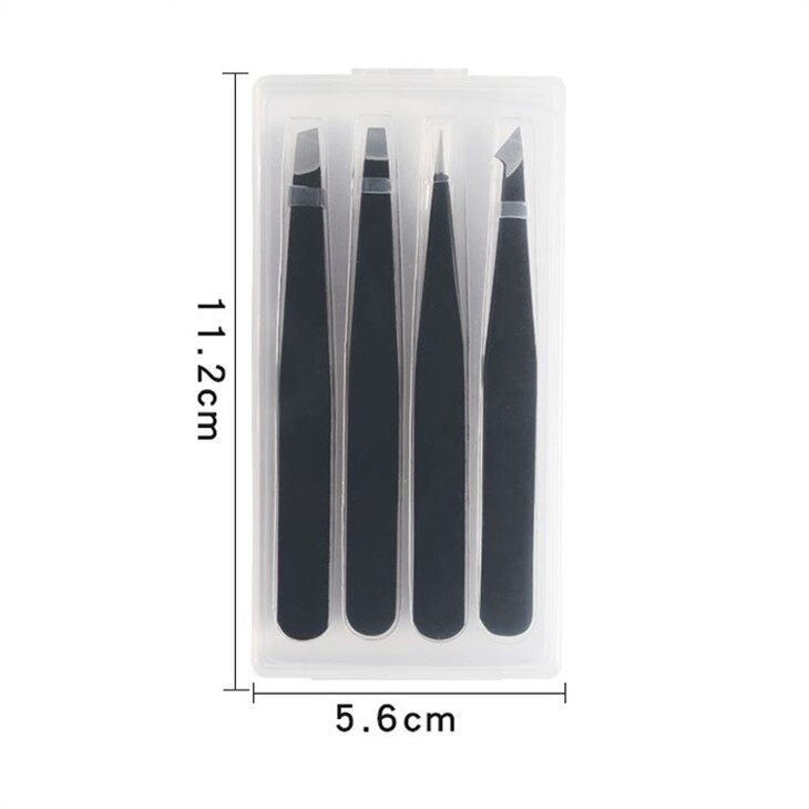 BLACK EYEBROW TWEEZERS