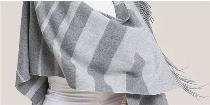 Zebra Stripes Pure Cashmere Cape