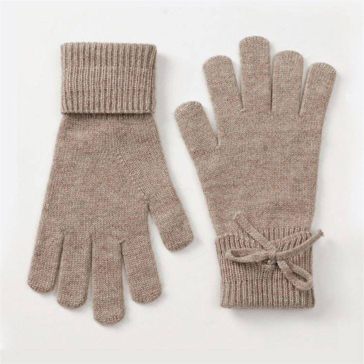 Lady Bowknot Winter Warm Cashmere Gloves