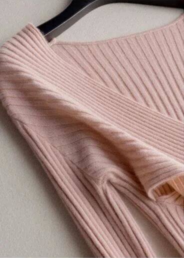 Lady Cashmere V Neck Wrap Sweater