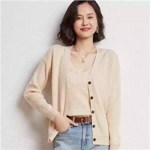 Kadın Kaburga Örgü Kaşmir Hırka Kazak