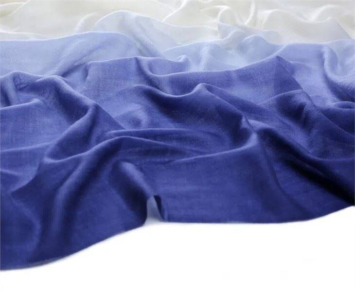 Two Colors Dip Dye Cashmere Scarf