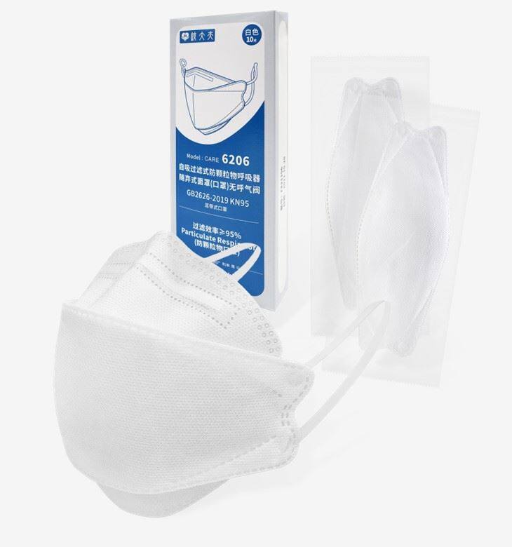 Hot Sale Fashion New Style KF94 Face Mask 4 Layers Colorful 3D Fish Shape Medical Disposable