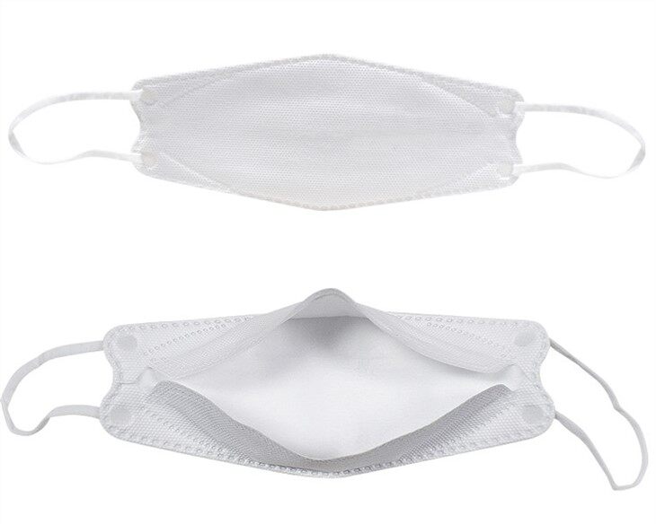 Hot Sale Fashion New Style KF94 Face Mask 4 Layers Colorful 3D Fish Shape Medical Disposable