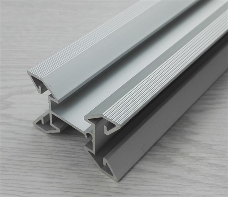 Aluminum Frosted White Wardrobe Contour Aluminum Profile