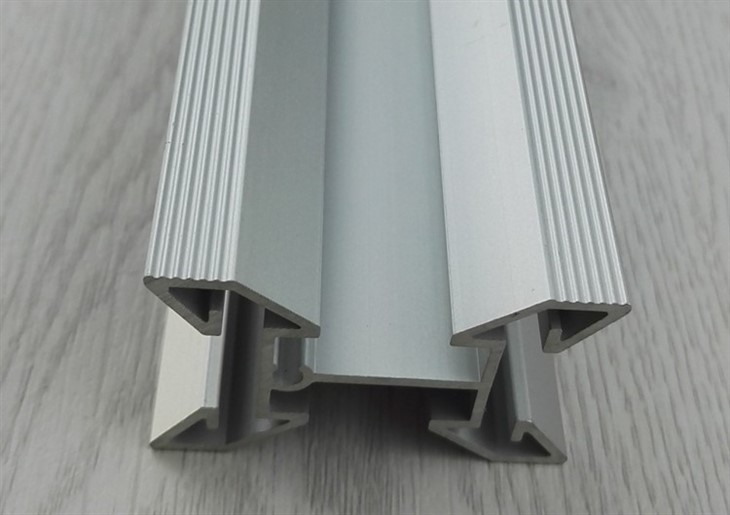 Aluminum Frosted White Wardrobe Contour Aluminum Profile
