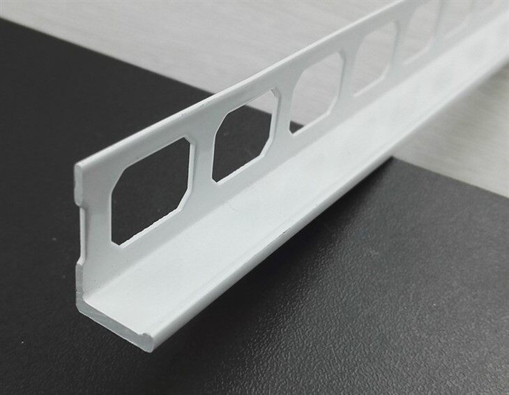 Aluminum Spray Painted White Ceramic Tile Decorative Profiles