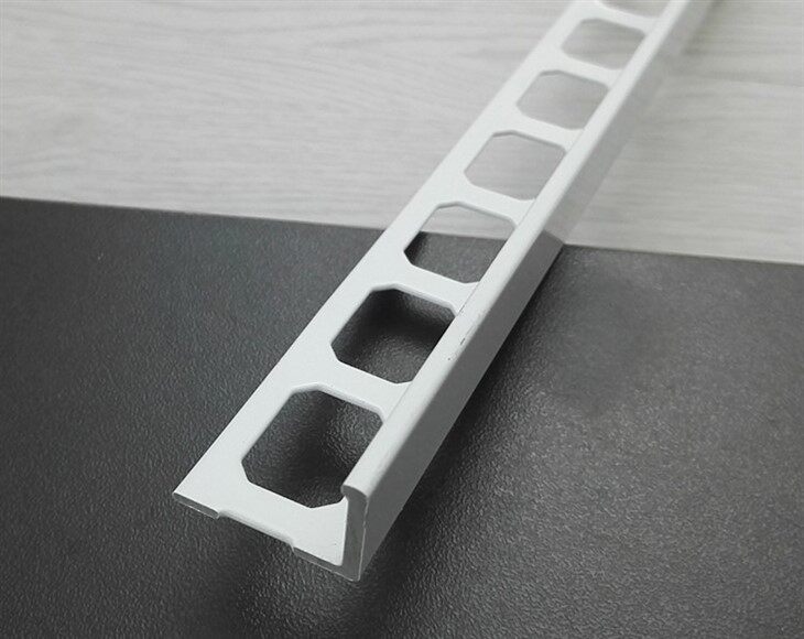 Aluminum Spray Painted White Ceramic Tile Decorative Profiles