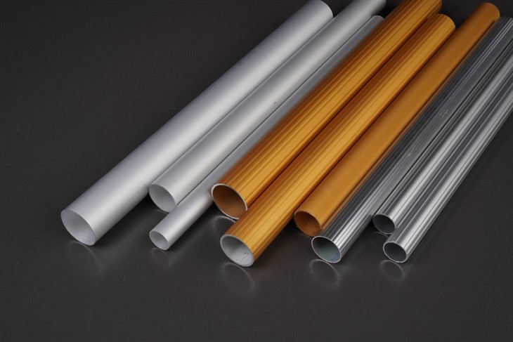 Gold Anodized Aluminum Tube Profile