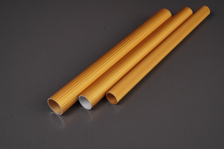 Gold Anodized Aluminum Tube Profile