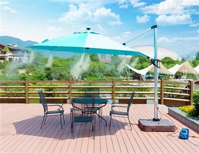 Side Column Round Beach Umbrella