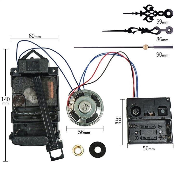 4x4 Westminster Music Box With 100g Swinger With 12888 On The Hour Movement Set