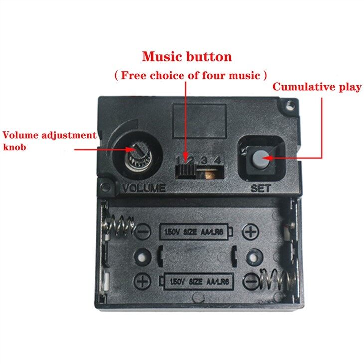 4x4 Westminster Music Box With 100g Swinger With 12888 On The Hour Movement Set