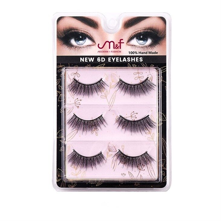 3 Pairs Natural False Lashes