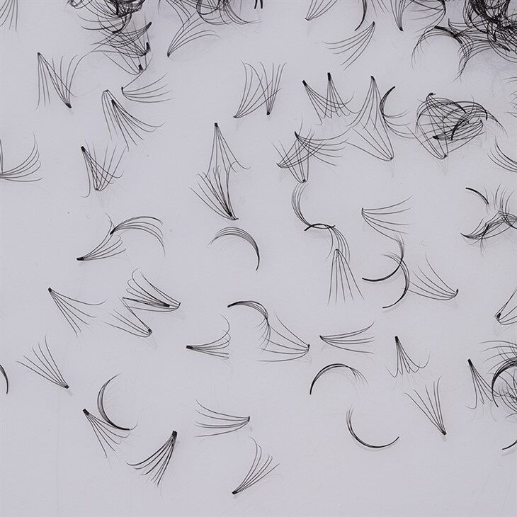 Loose Premade Fans Short Stem