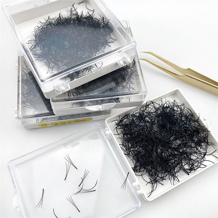 pointy base promade volume fans loose lashes
