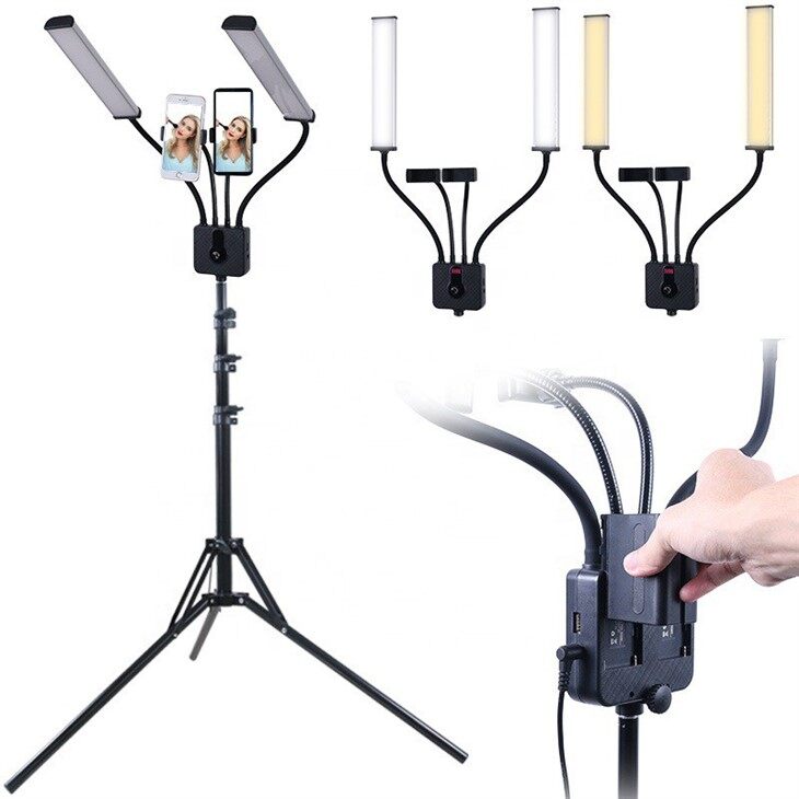 Ring Light Portable Dual Arm