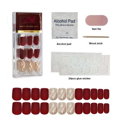 Kvadrātveida formas vidēja prese uz nagiem