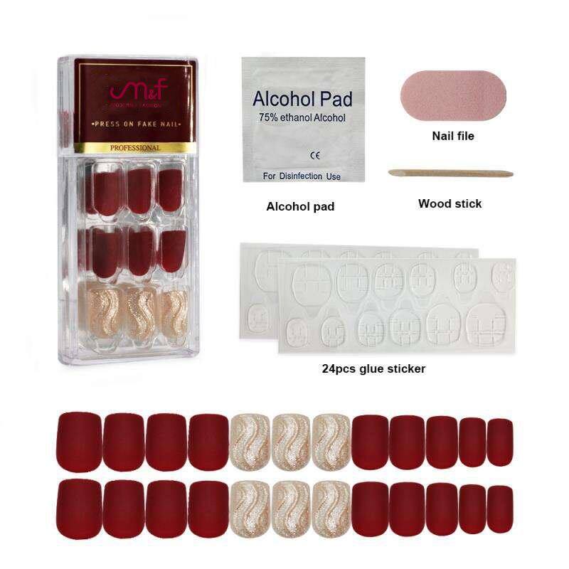 Firkantet medium presse på negle