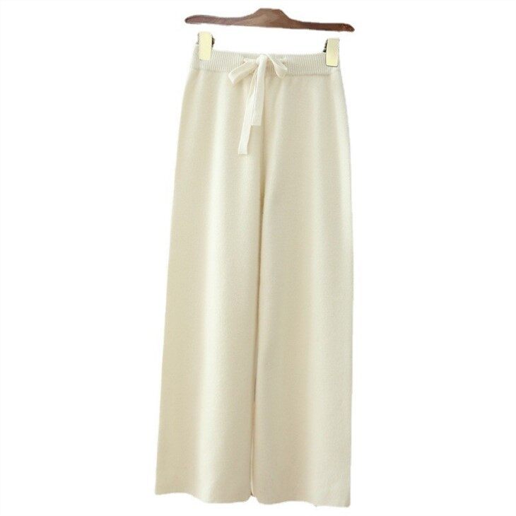 100% Wool Needle Woven Wide Pants