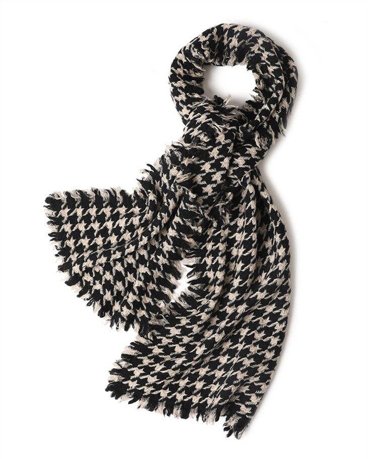 Knitted 100% Cashmere Scarf Women