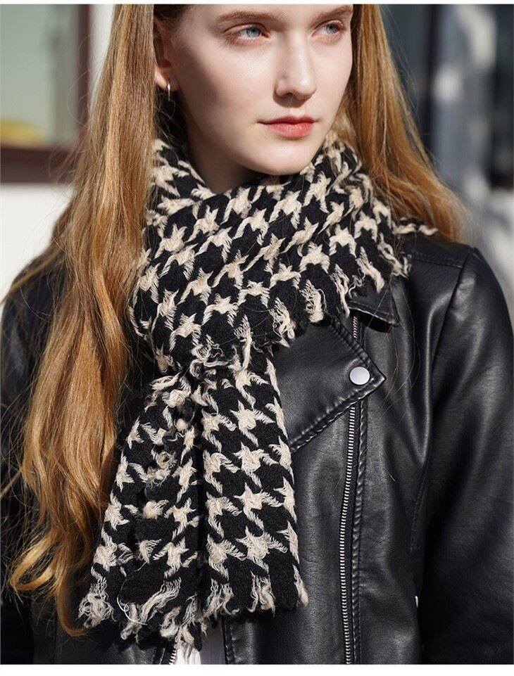 Knitted 100% Cashmere Scarf Women