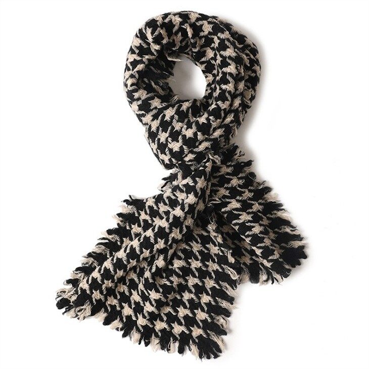 Knitted 100% Cashmere Scarf Women