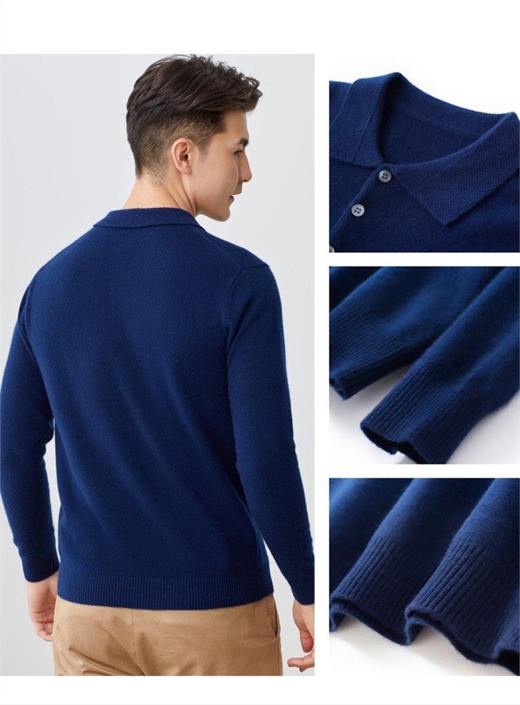 Mens 100% Cashmere Sweater