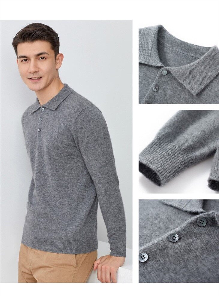 Mens 100% Cashmere Sweater