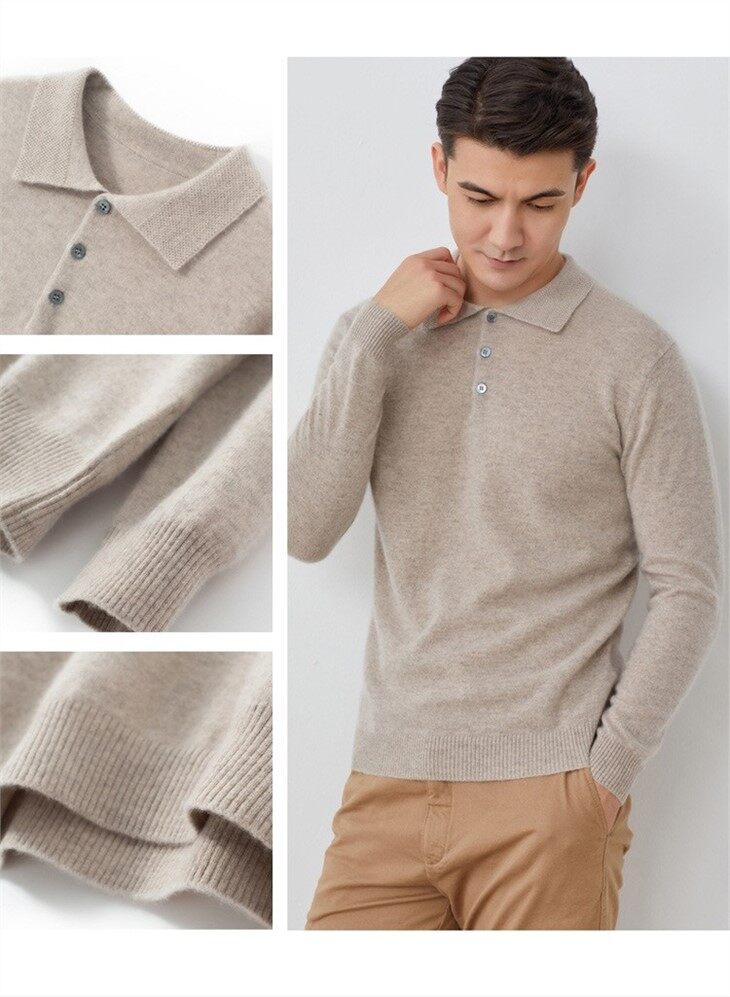 Mens 100% Cashmere Sweater