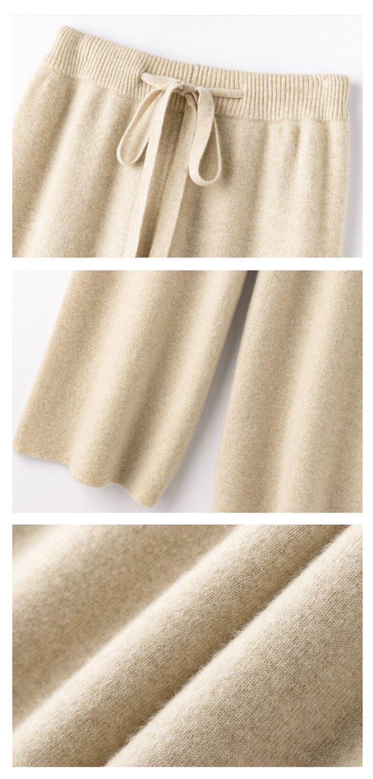 Merino Wool Knitted Pant For Women