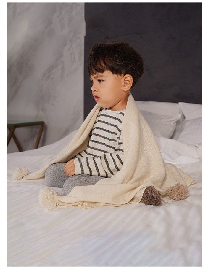 Small MOQ Knitted Baby Blankets