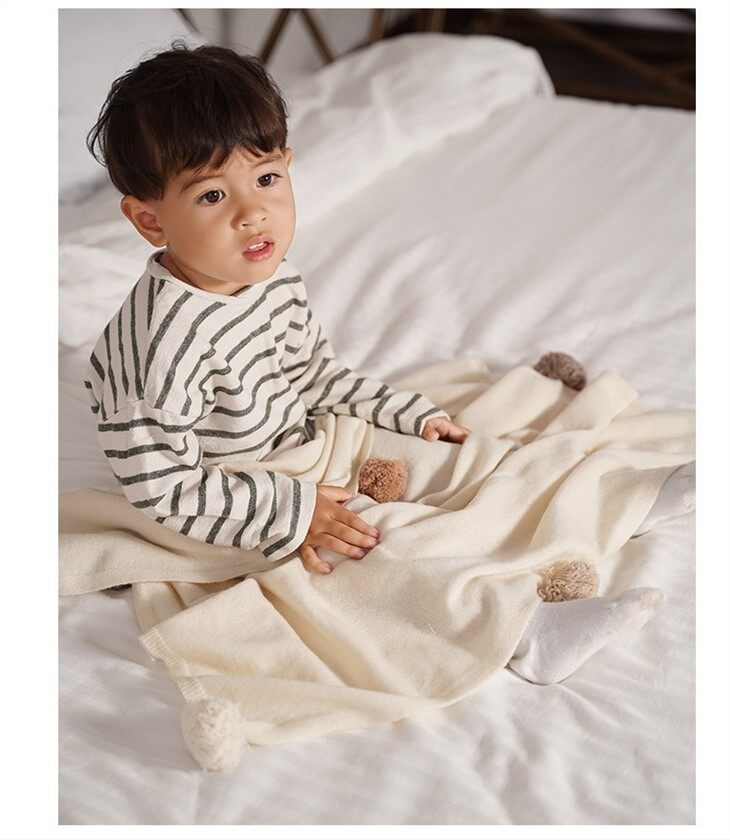 Small MOQ Knitted Baby Blankets