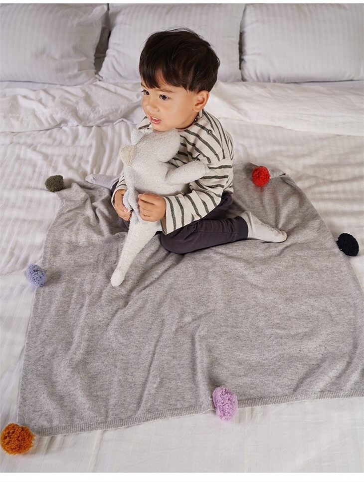 Small MOQ Knitted Baby Blankets