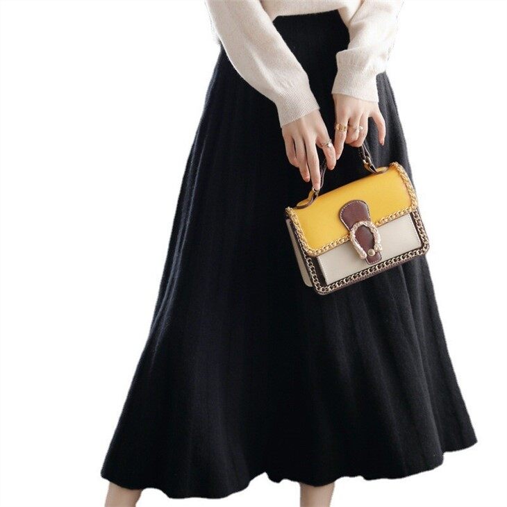 Supplier Customised High Quality 100% Wool Knitted Skirt