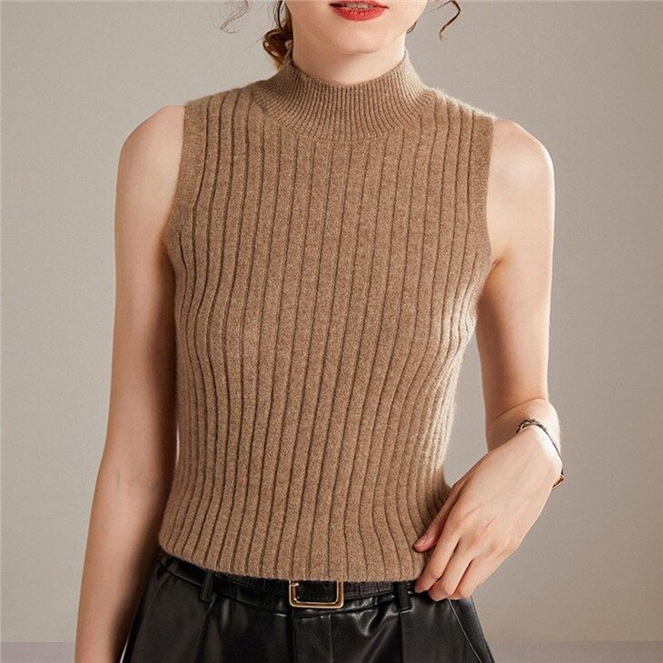Unique Design Best Selling Fashion Breathable Knitted Cardigan Vest