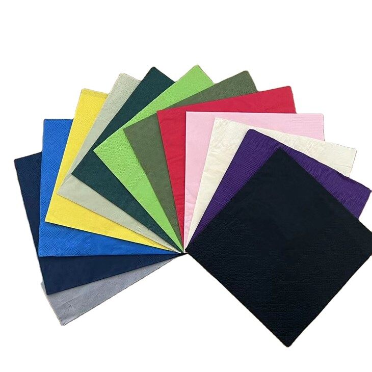 Serviettes de fête colorées