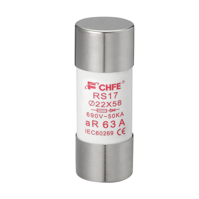 Cylindrical Fuse Link 690V 22*58MM AR 63A Ceramic Type For Easy Installation Fuse Link