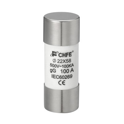 22*58mm 100A GG Cylindrical Fuse
