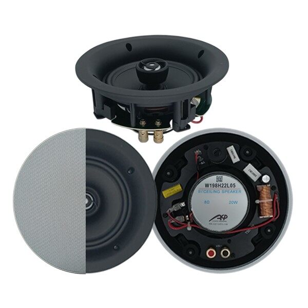 5 Inch Black Coaxial Ceiling Speaker