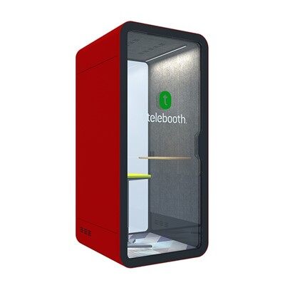 Petite cabine d'appel téléphonique acoustique
