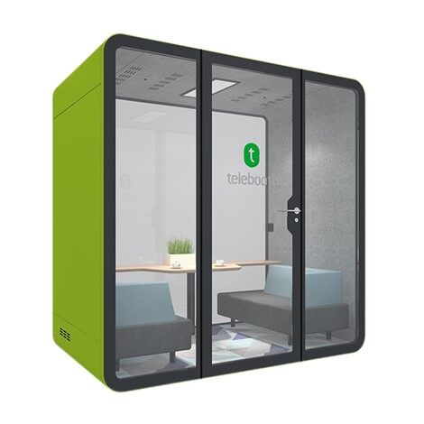 Helikindel modulaarne koosolekukabiin