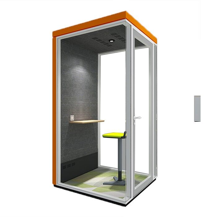 Soundproof phone booth office pod