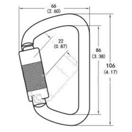 Alloy Steel Auto Lock D Carabiner