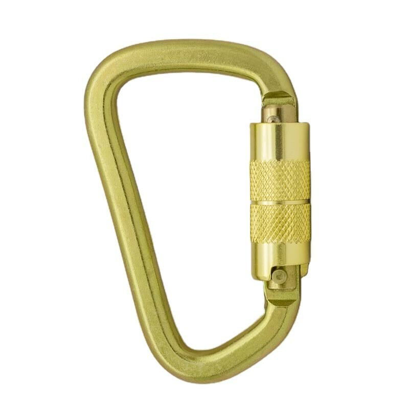 D Shape Auto Lock Alloy Steel Carabiner