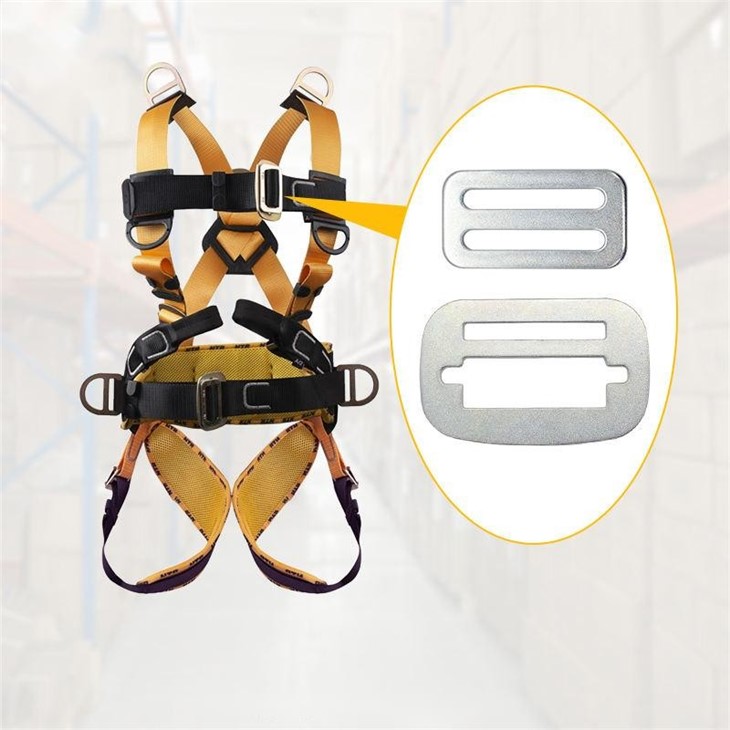 Full Body Fall Protection Harness Steel Slide Buckle